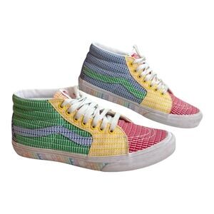 Vans Sk8-Mid Shoes Mens Size 10 Pride Edition Rainbow High Top Sneakers LGBTQ